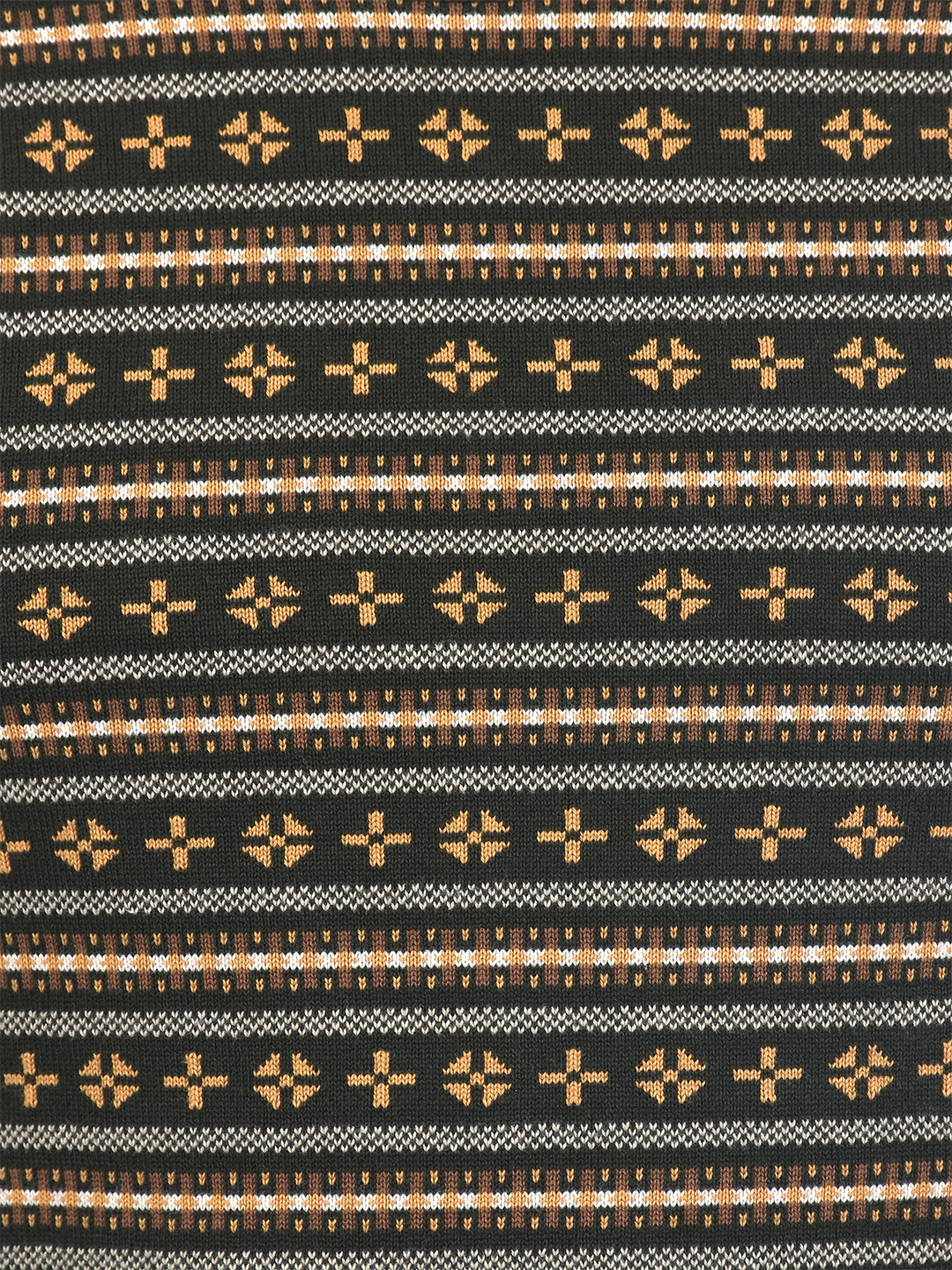 Numero Uno Men Green Striper Round Neck Flat Knitted Sweater